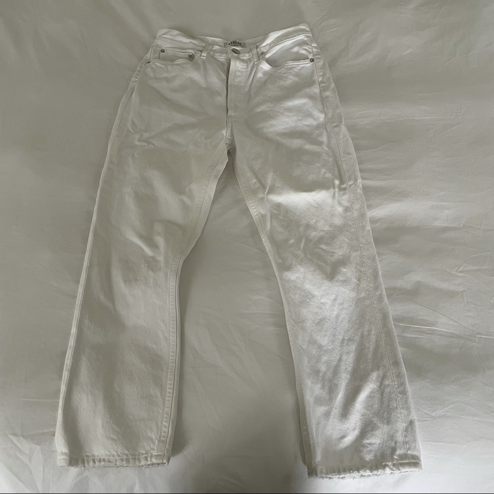 AGOLDE Riley High Rise Straight Leg Crop, size 28
